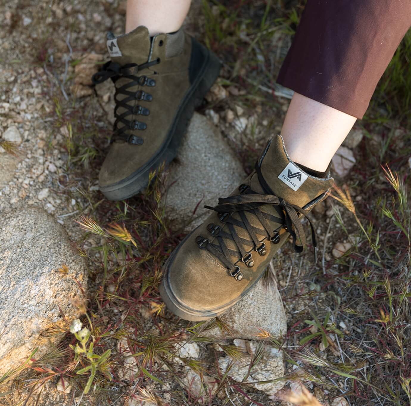Click to shop Forsake Men's styles. Image features the Phil Chelsea in black. 