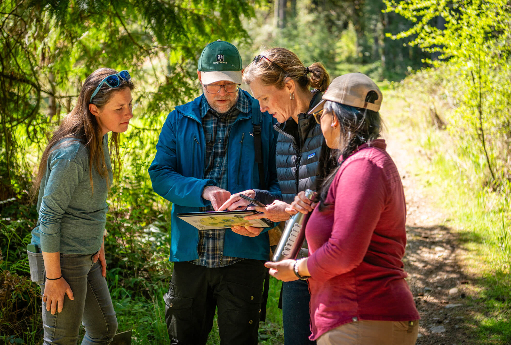 Forsake partners with different environment projects such as King Count Parks and Crow Lake Wind Farm.
