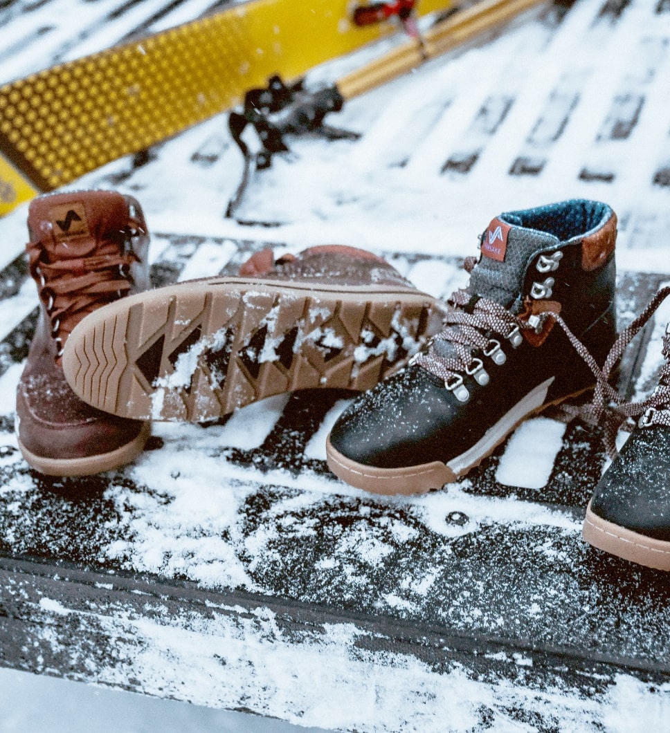 The featured image is of Forsake boots and ski's in the back of a truck.