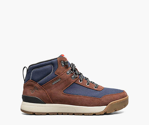 Fifteen Mid WP Men’s Waterproof Sneaker Boot in Navy Brown Combo for $160.00