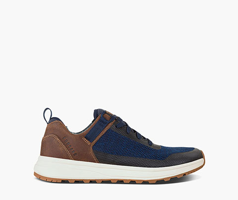 Maddox Low Men's Casual Hiking Sneaker in Brown/Navy for $81.90