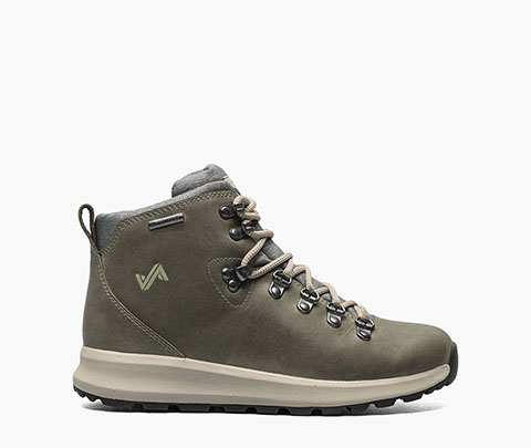 Thatcher Mid Women's Waterproof Hiking Sneaker in Green Ash for $120.90