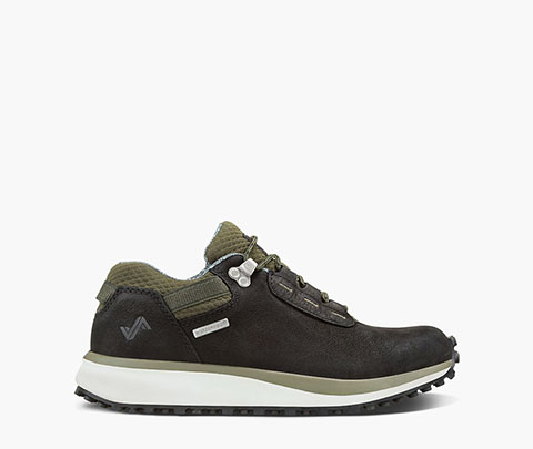 Range Low Women's Waterproof Hiking Sneaker in Black/Green for $79.90