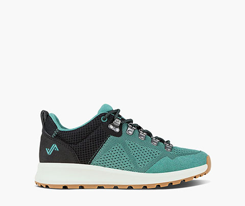 Thatcher Low Women's Water Resisant Hiking Sneaker in Aqua for $89.90